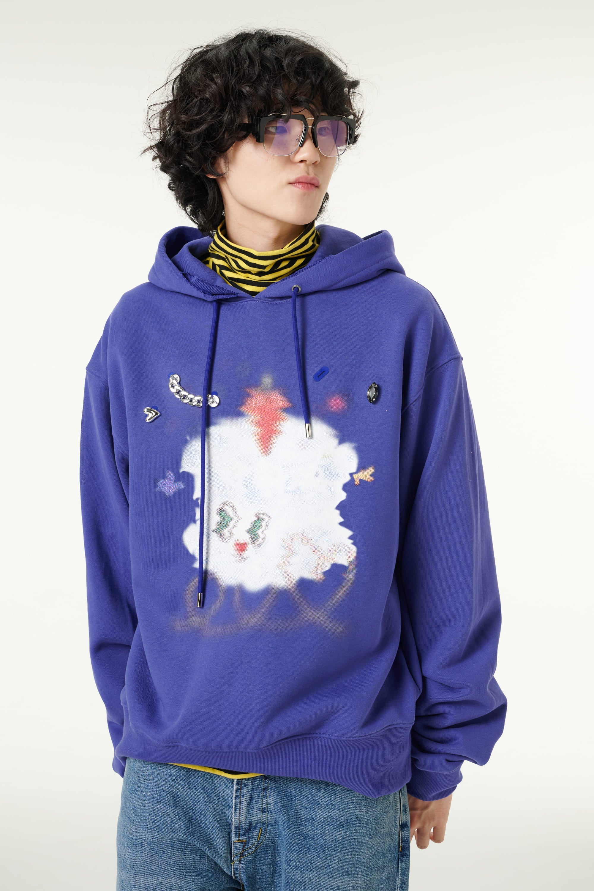 [CLOUD CAKE] Men's Fashion Cloud Cake Fluffy Hoodie-1
