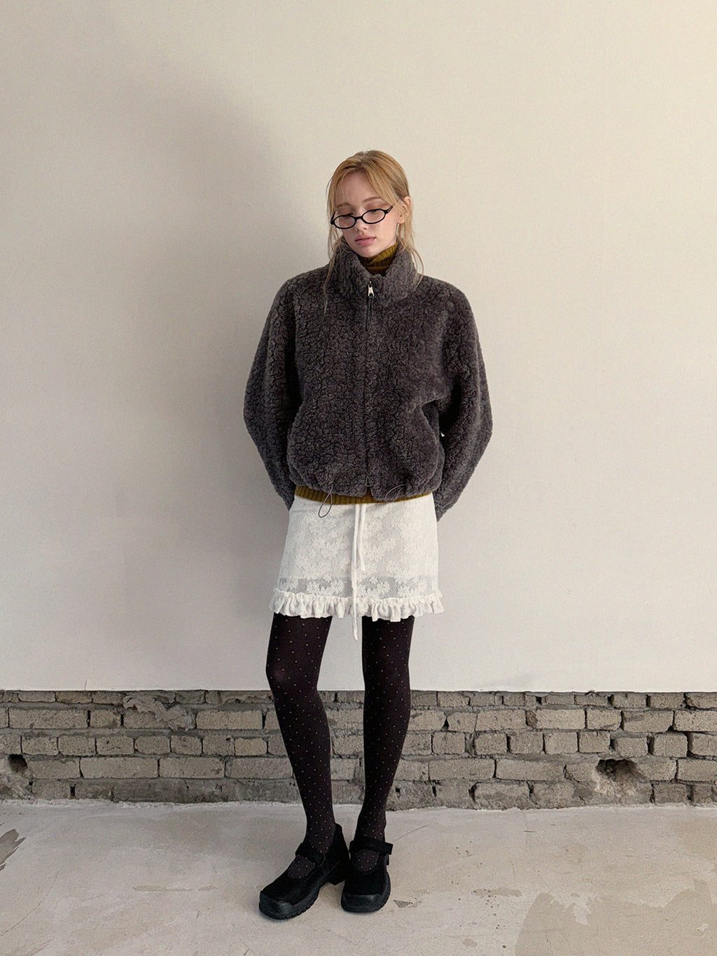 [TWEE] Illon High-Neck Soft Fleece Jumper