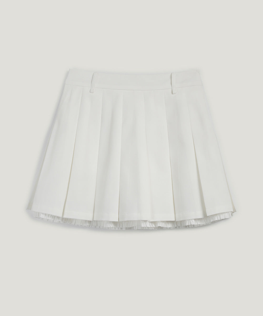 [TWEE] Even Ruffle Pleated Mini Skirt