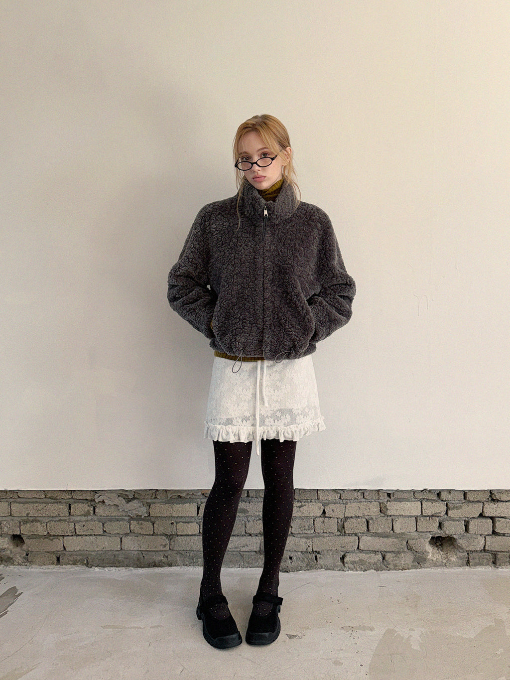 [TWEE] Illon High-Neck Soft Fleece Jumper