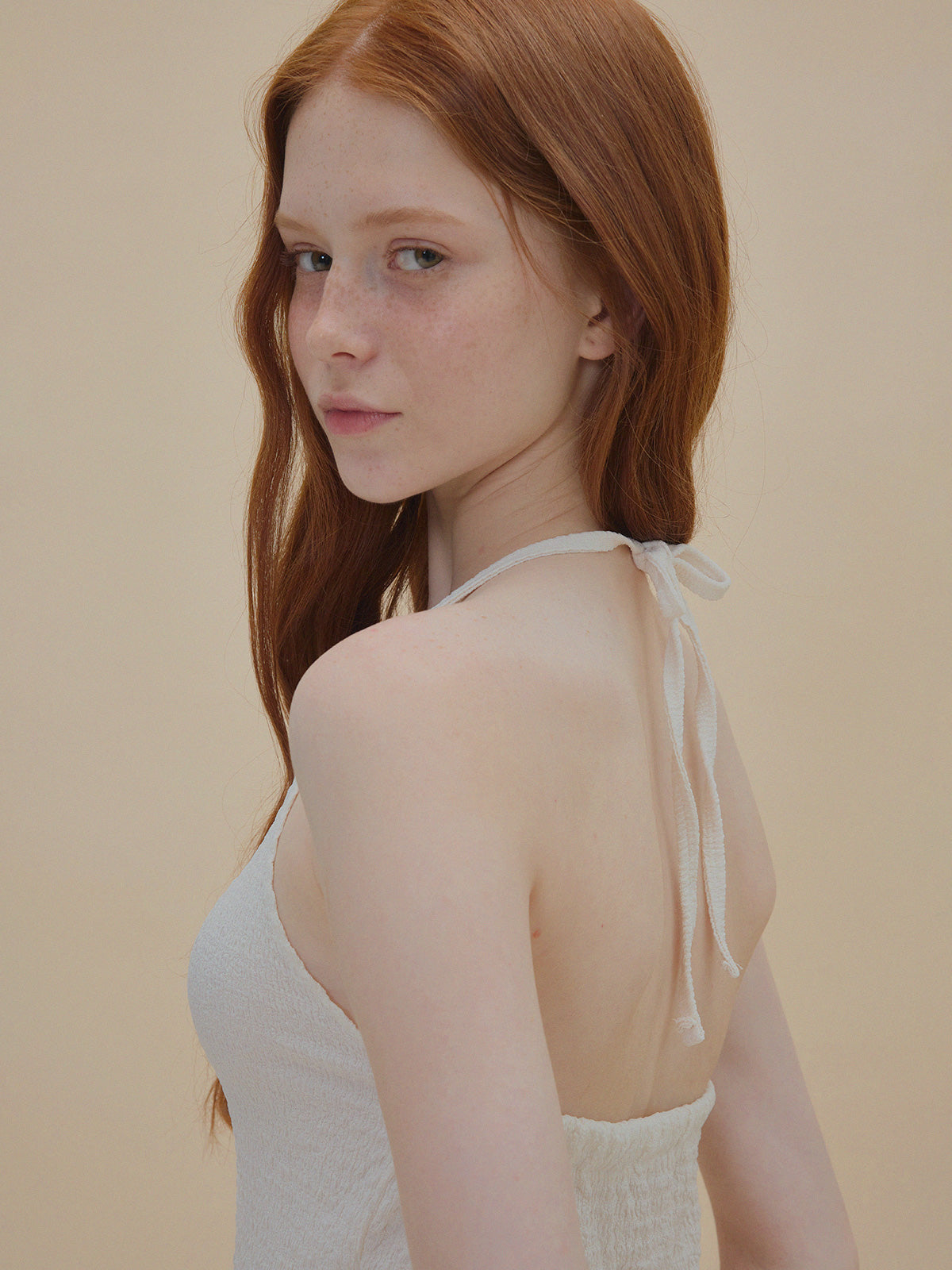 【TWEE】Nine Wrinkle Halter Bustier-1