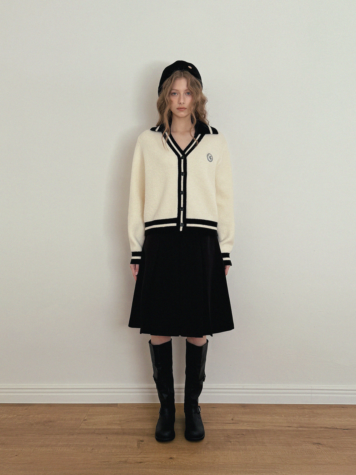 [TWEE] Comtu Pleated Mini Skirt (with Belt Set)