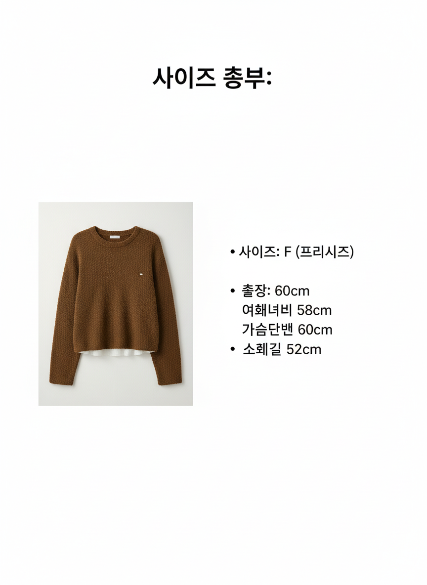 사이즈 정보