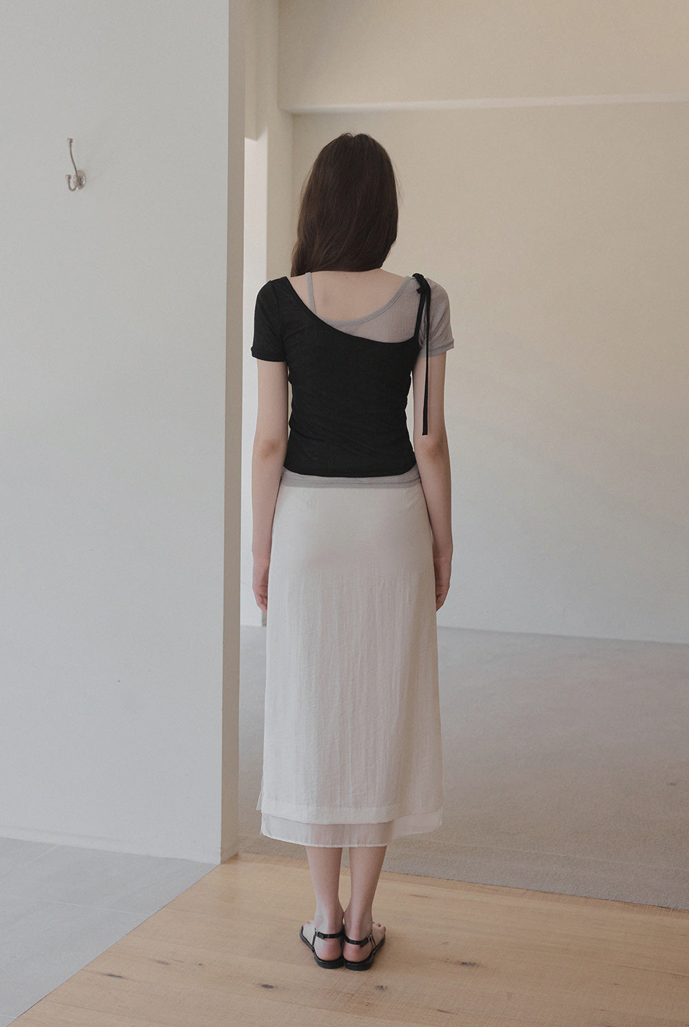 [TWEE] Winb Colorblock Layered Short Sleeve T-Shirt-4