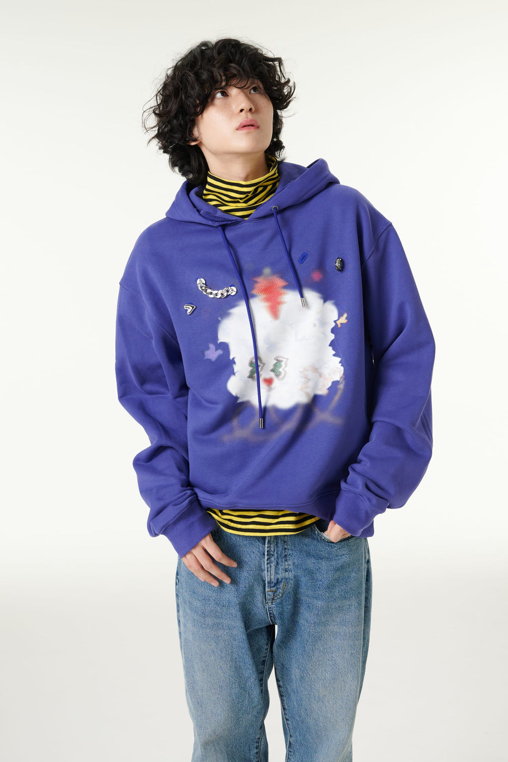 [CLOUD CAKE] Men's Fashion Cloud Cake Fluffy Hoodie-3