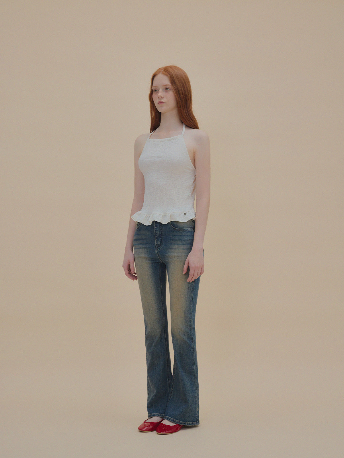 【TWEE】Nine Wrinkle Halter Bustier-3
