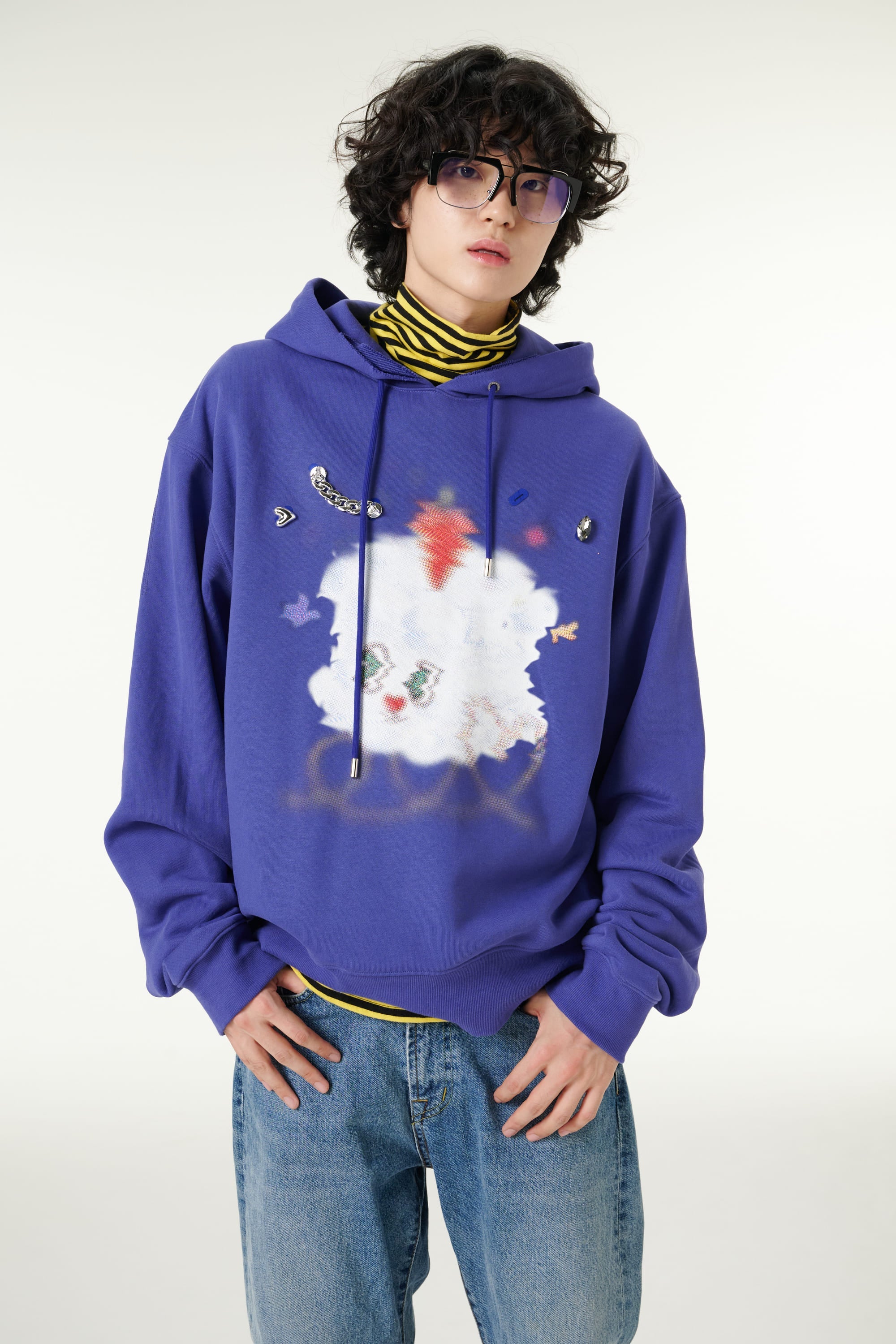 [CLOUD CAKE] Men's Fashion Cloud Cake Fluffy Hoodie-0
